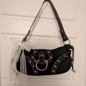 Y2K black Shoulder Purse